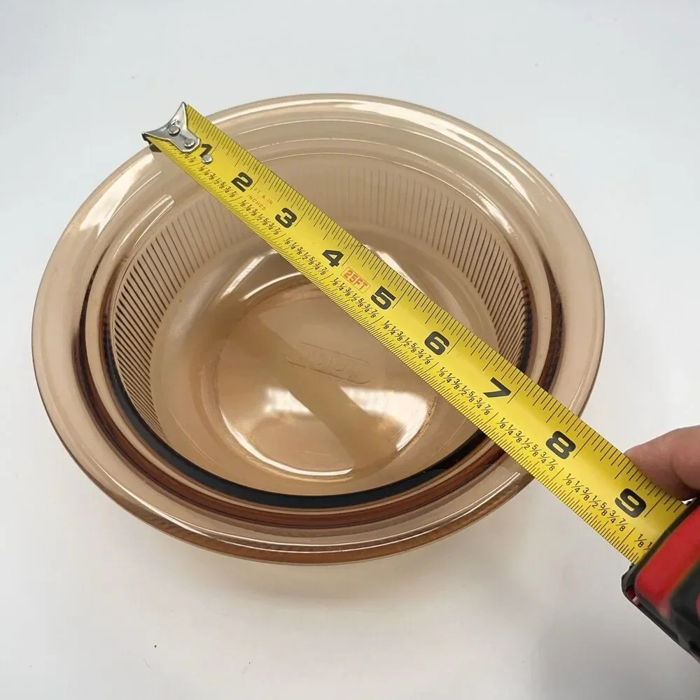 Vintage Vision Corning (V-30-B) Amber Glass Bowl Pyrex - No Lid